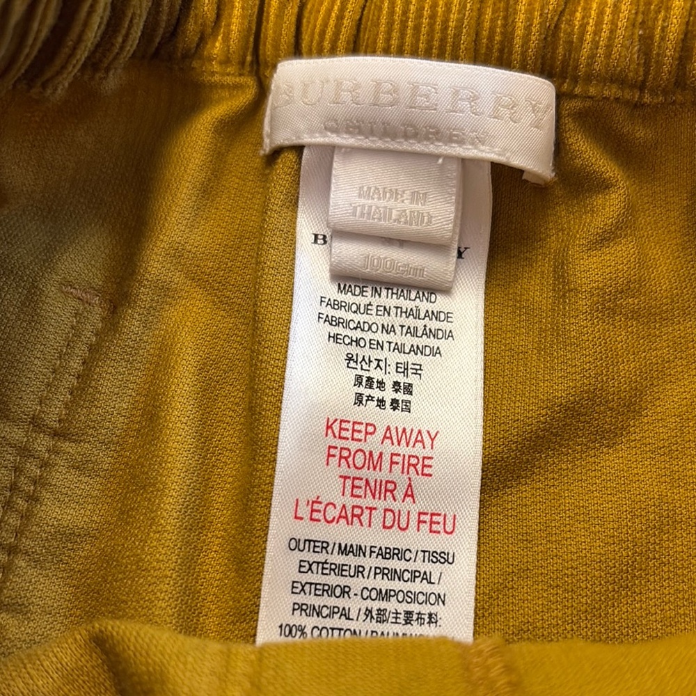 Burberry Children’s Corduroy Pants - Picture 4 of 9